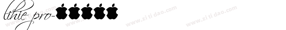 lihie pro字体转换